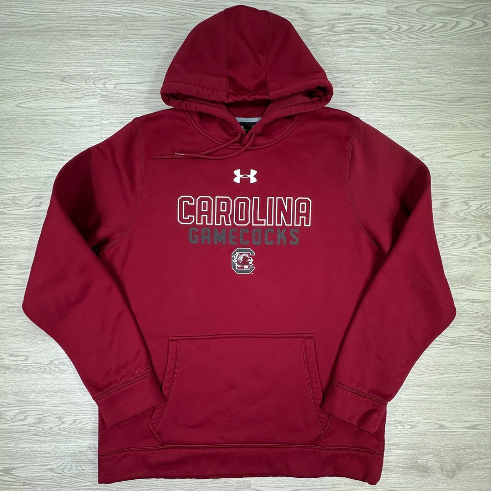 Under Armour Men's Hoodie South Carolina Gamecocks‎ Maroon XL Performance Fleece
